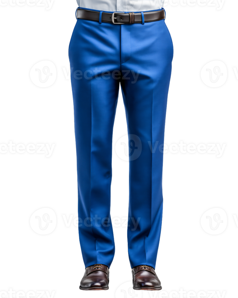 Stylish Blue Trousers for Professional Attire and Formal Events png
