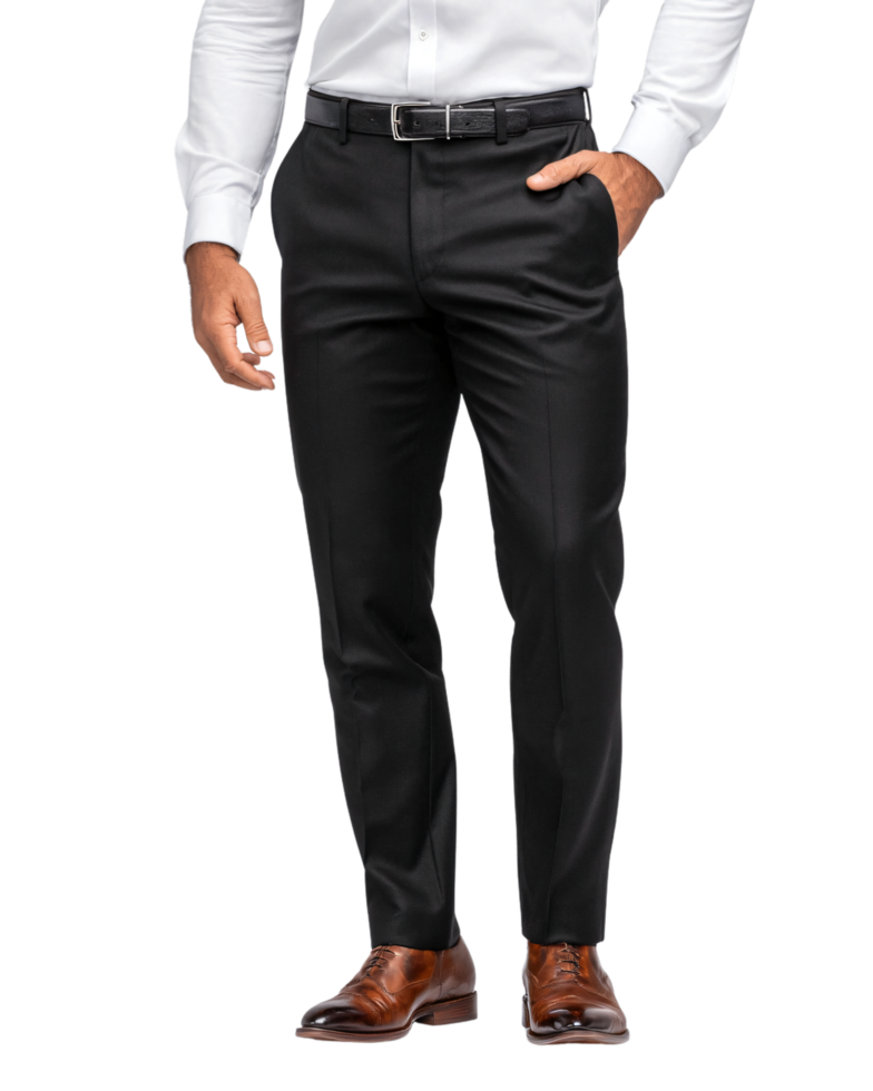 Elegant Black Dress Pants for Professional and Formal Attire png