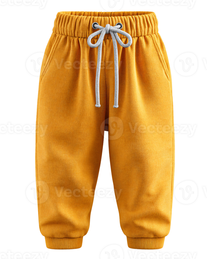 Cozy Yellow Sweatpants with Drawstring for Comfortable Casual Style png
