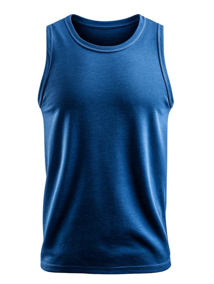 Blue Tank Top for Fashion Use png