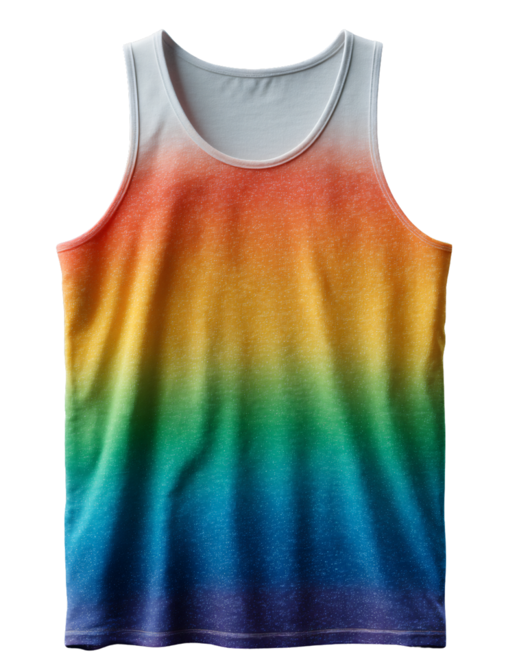 Colorful Gradient Tank Top for Summer Styles png