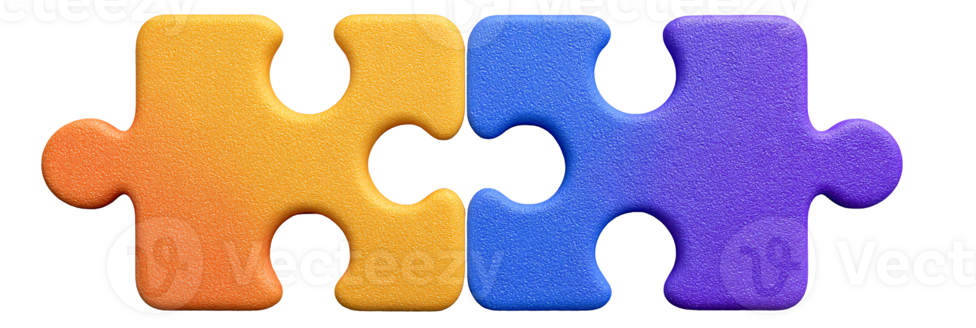 Colorful Puzzle Pieces Joining Together for Connection Concept png