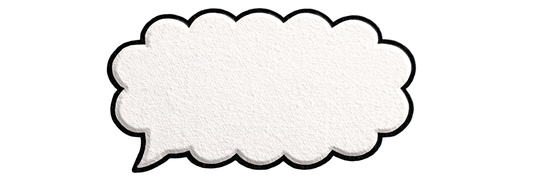Blank Speech Bubble for Conversation Design png