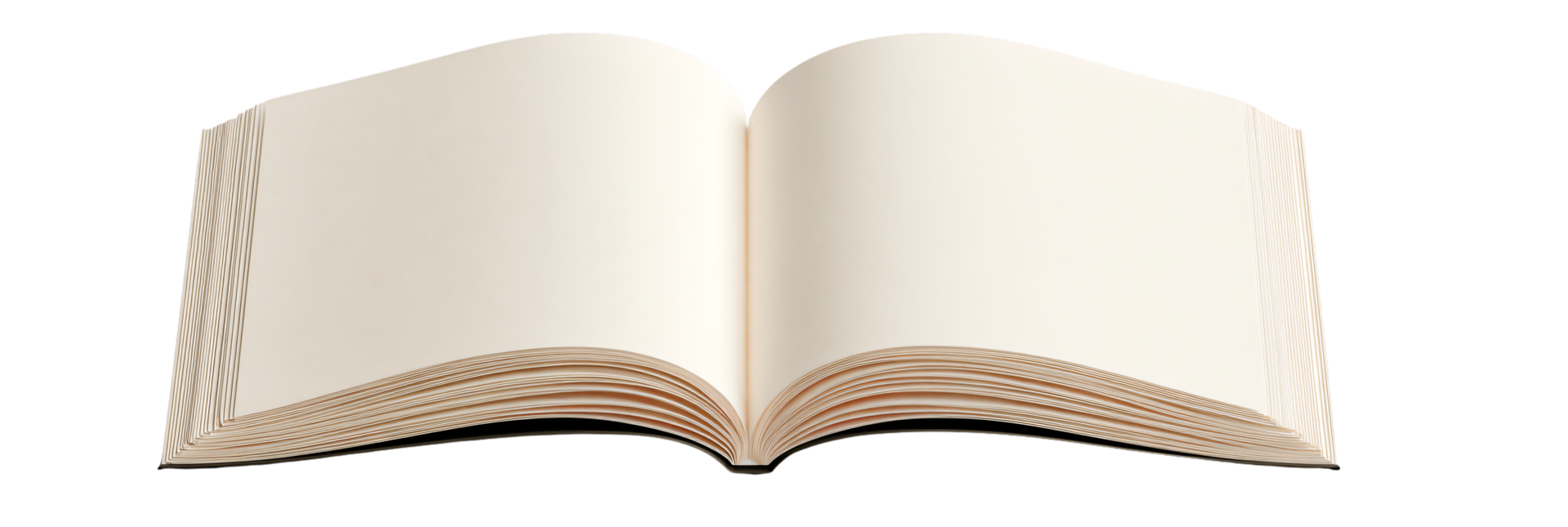 Open Blank Book Ready for New Ideas png