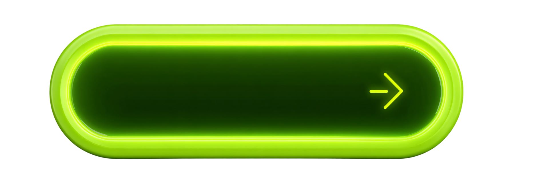 Bright Green Button with Arrow for User Interface and Digital Design png