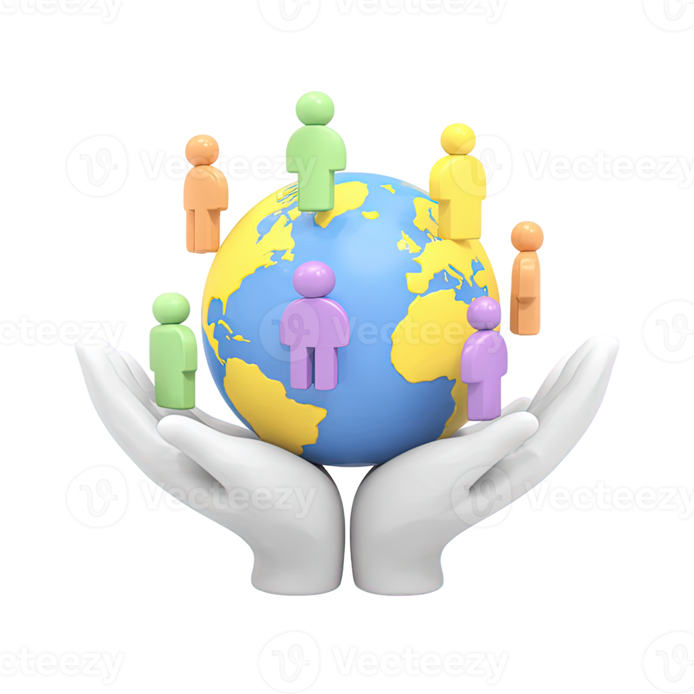 3D icon White hands holding a lightbulb with a green sprout inside, symbolizing an eco-friendly idea, green innovation, or a sustainable growth concept. Isolated. png