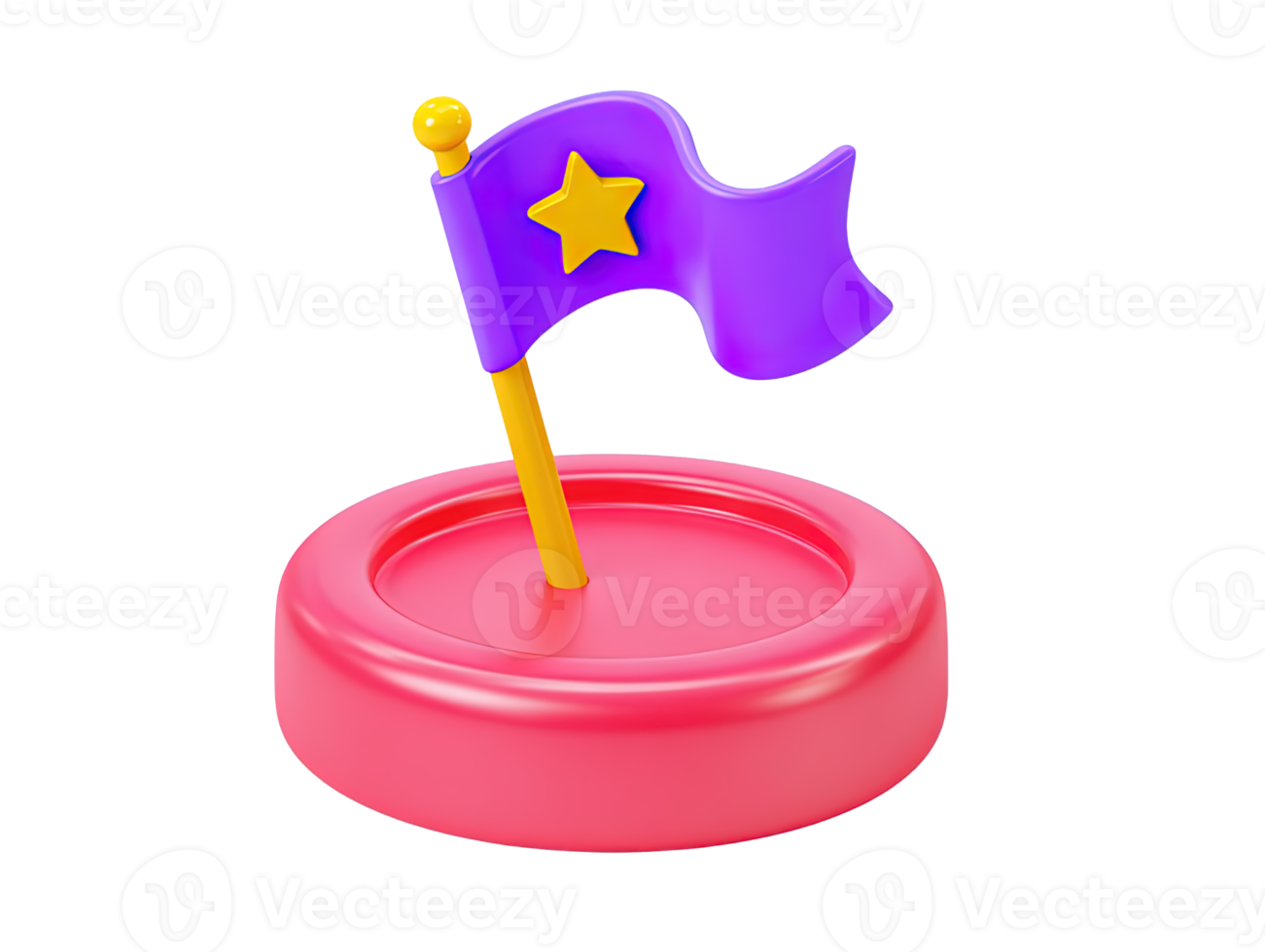 3D rendered yellow candle with visible flame burning on pink base Symbolizes light hope remembrance celebration tranquility or source of illumination png