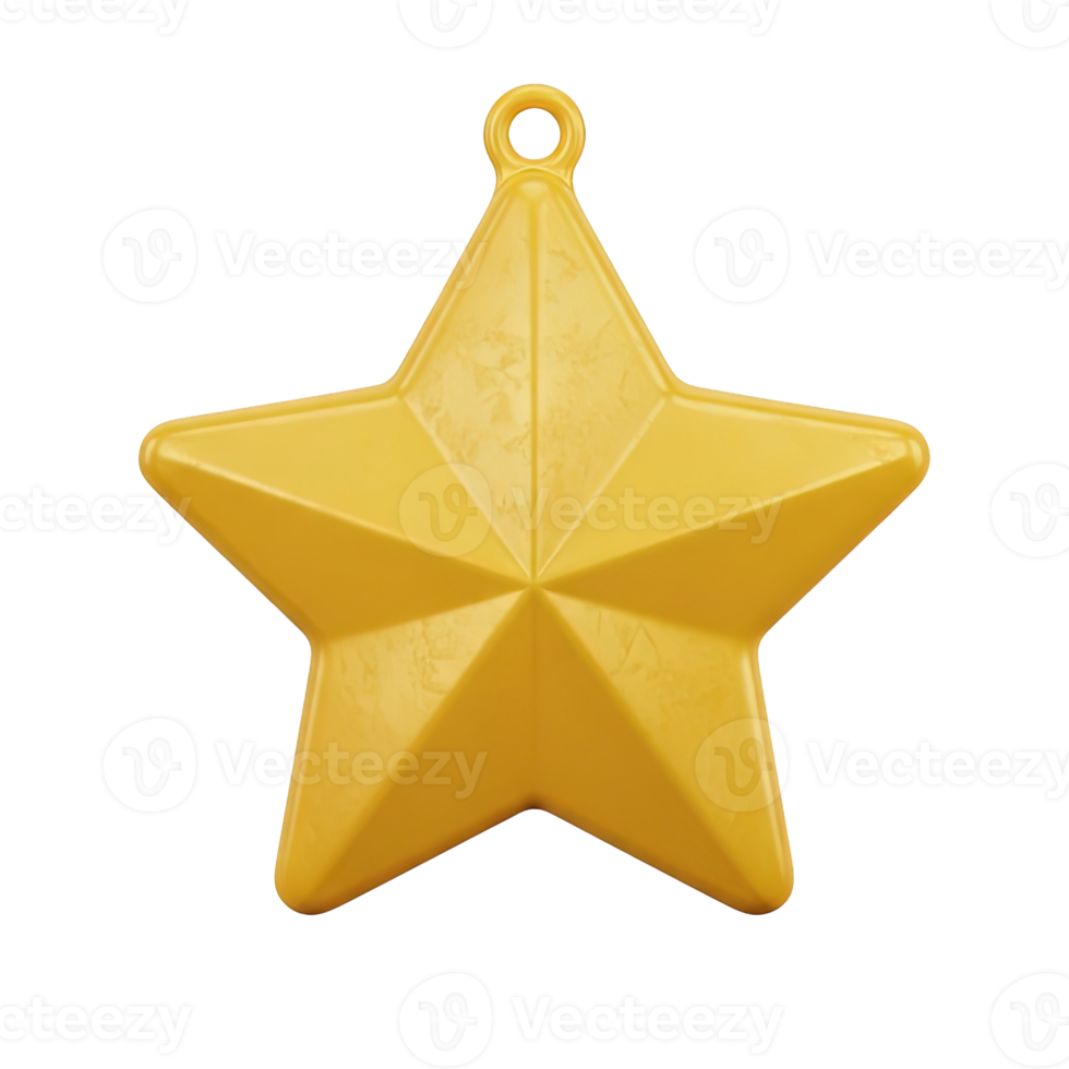 Yellow star 3D icon for rating, achievement, and favorites. Isolated render for awards, reviews, quality indication, user feedback. Modern graphic for web apps, games, UI. png