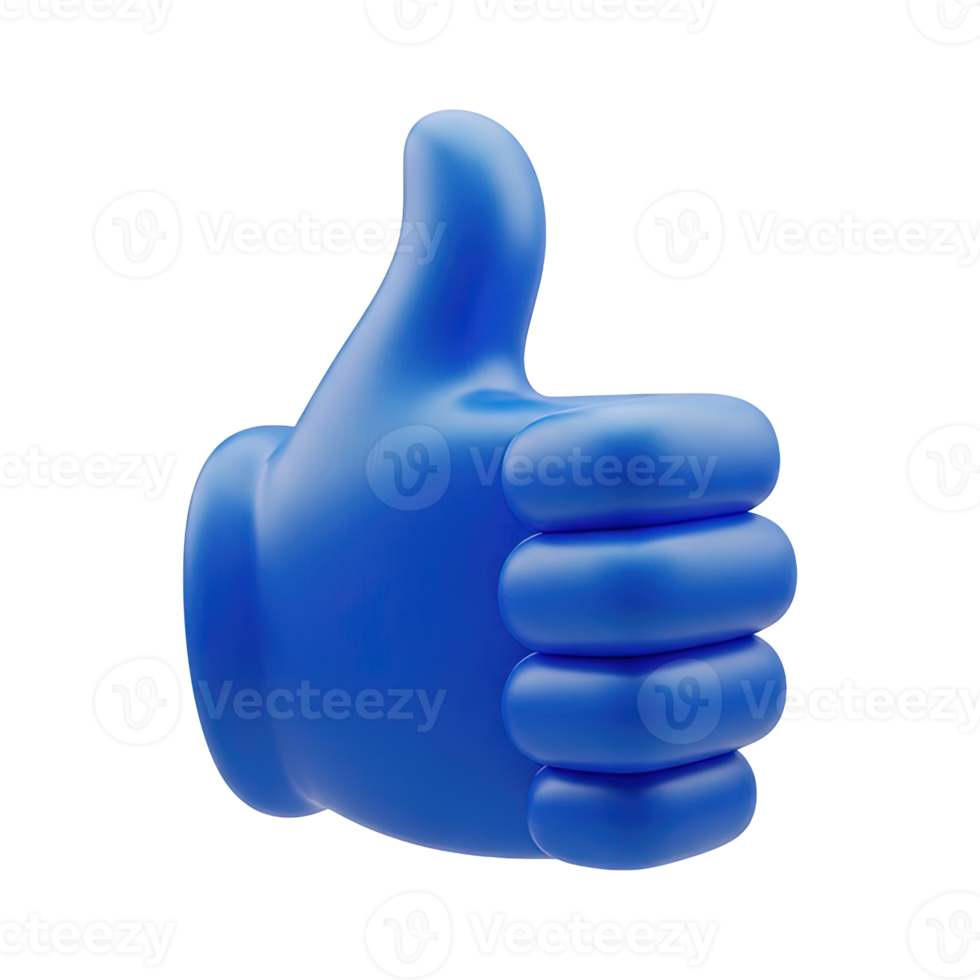 Fist bump gesture 3D icon Blue fist bump symbol representing agreement partnership collaboration success or a friendly greeting in digital communication png