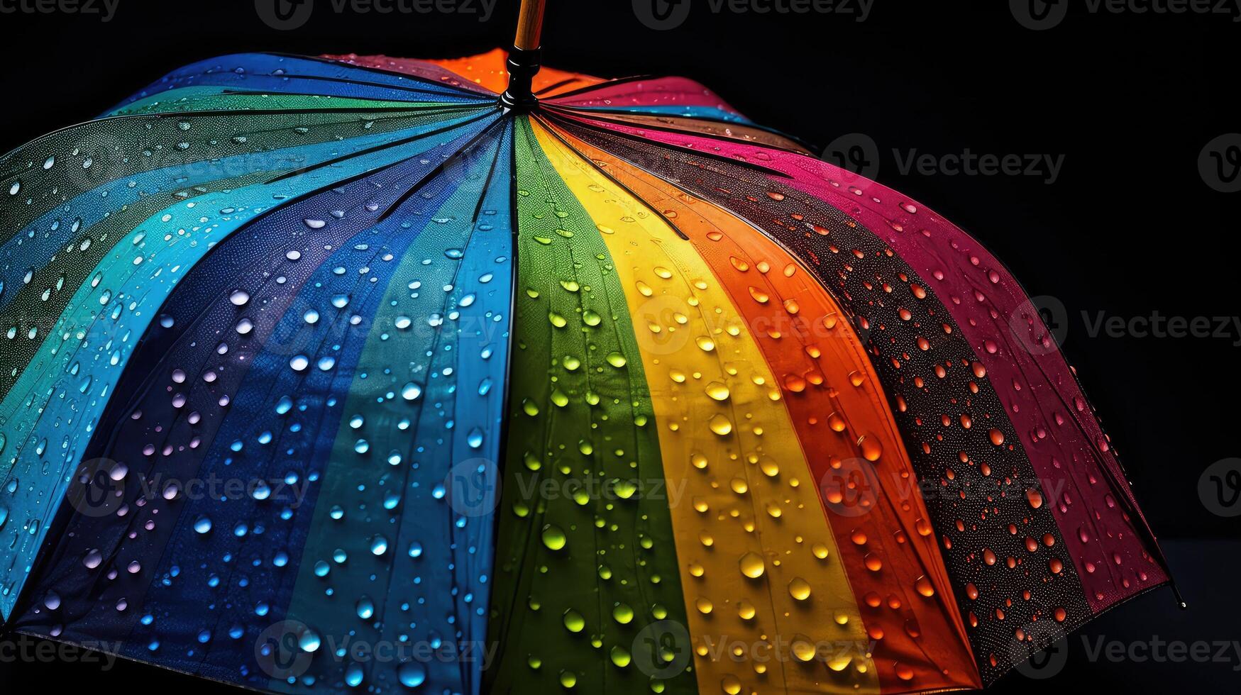 sky rainbow black background photo