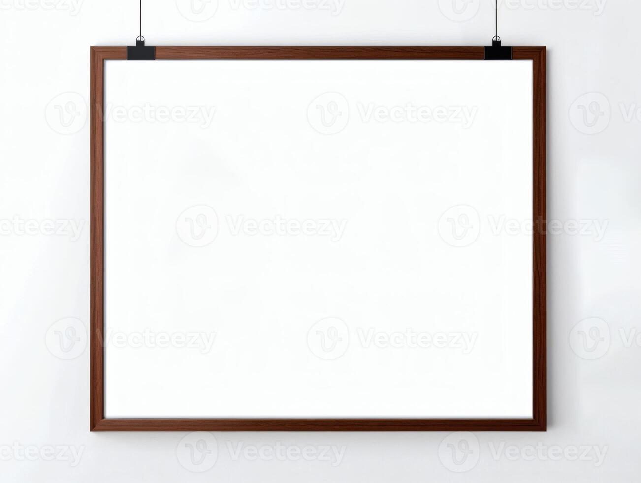 White Wall with Framed Canvas Placeholder photo