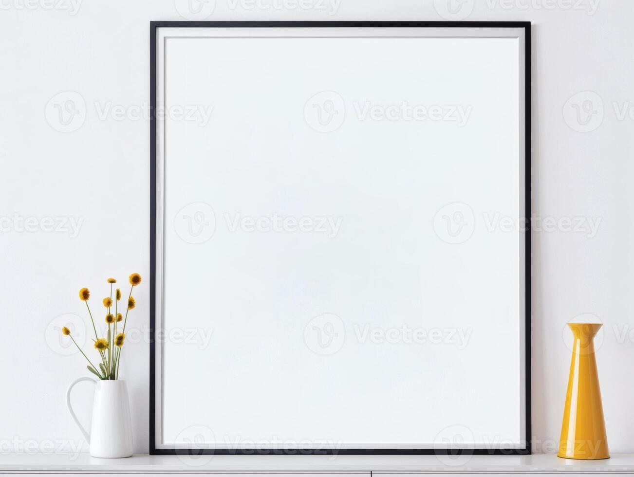 Art Frame Template in Modern Interior photo
