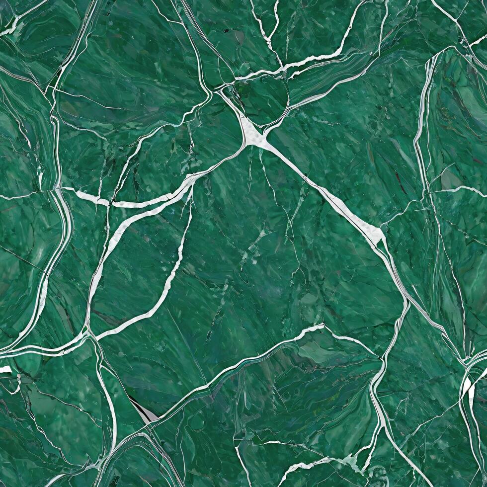 seamless Realistic green marble cracked and broken diffuse material texture or pattern photo