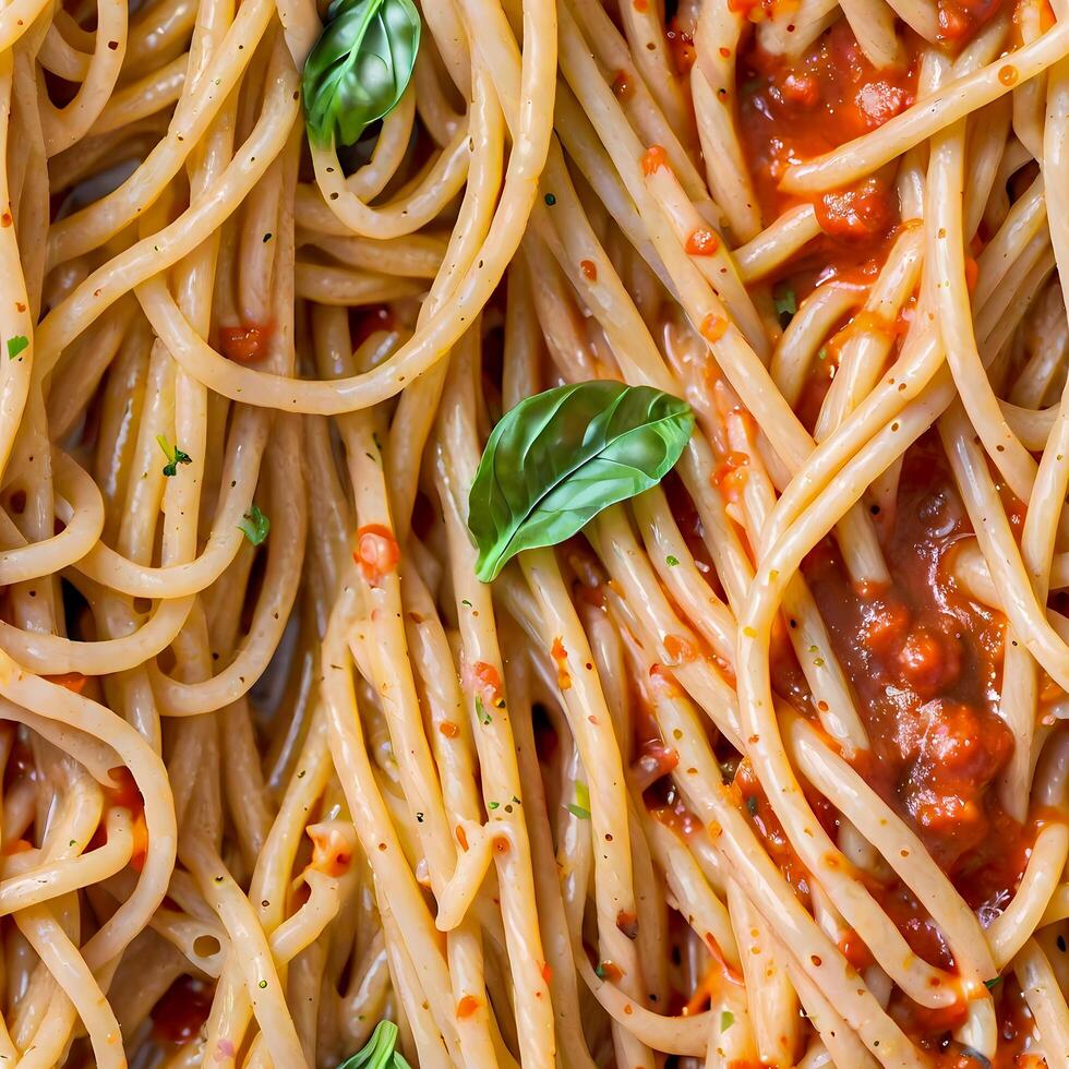 Seamless spaghetti with tomatoe food pasta texture diffuse photo