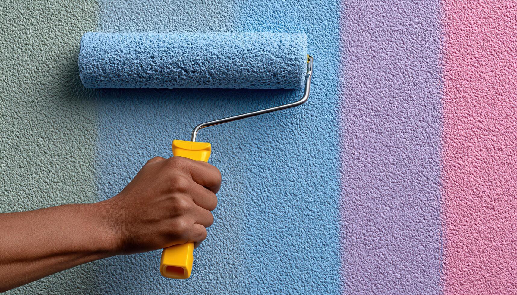 Creative mural painting urban wall art activity colorful environment close-up view expressive concept photo