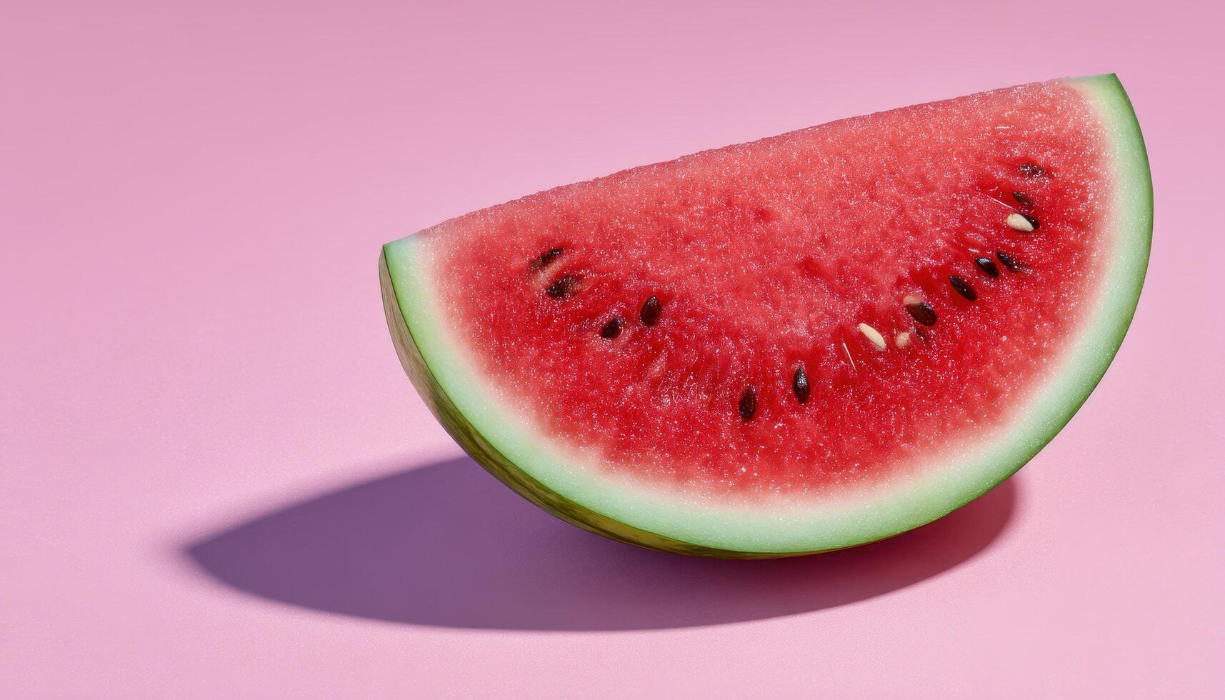 Refreshing watermelon slices on pastel pink background summer food photography photo