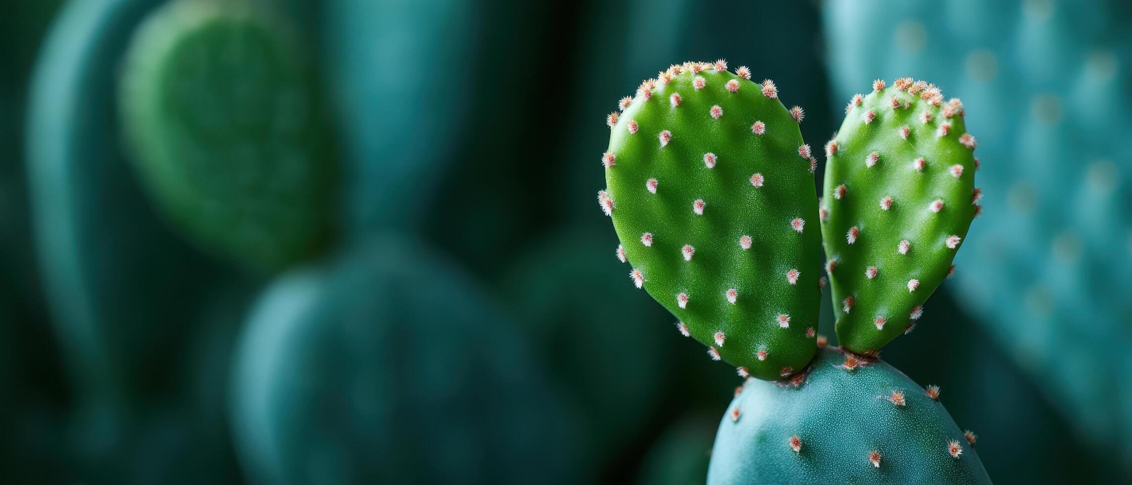 Closeup of cactus skin texture with tiny spikes in natural environment photo