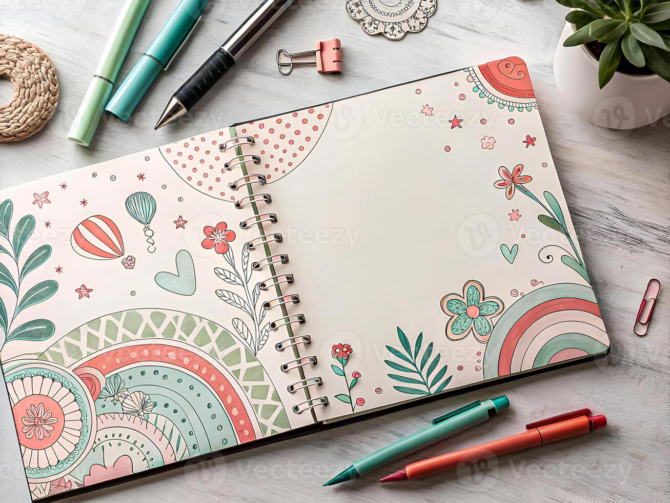Personal Planner with Artistic Elements photo