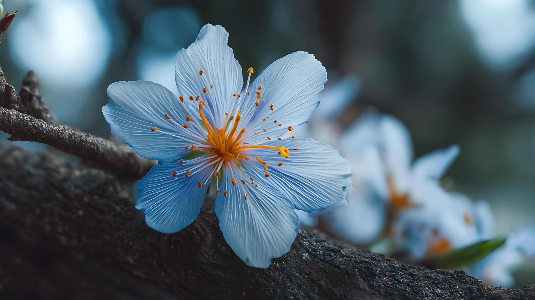 Close-Up of Tree Blossom with Dreamy Background Focus photo