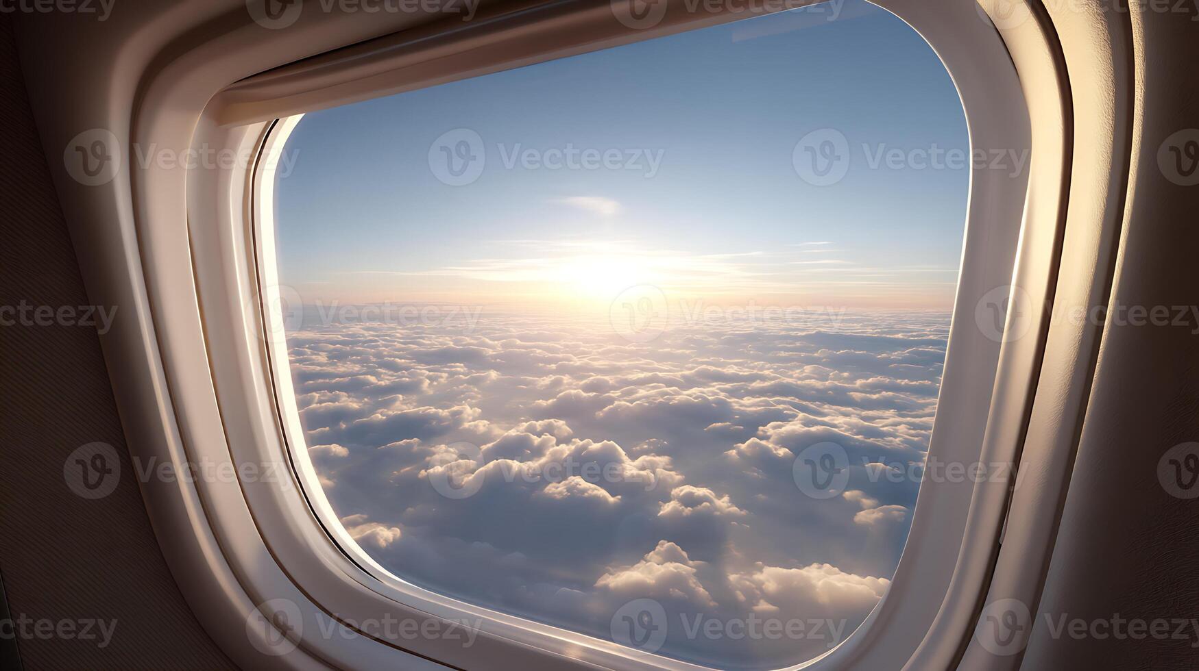 Super sharp Cabin Window Metal Edge and Smooth Glass Transparency photo