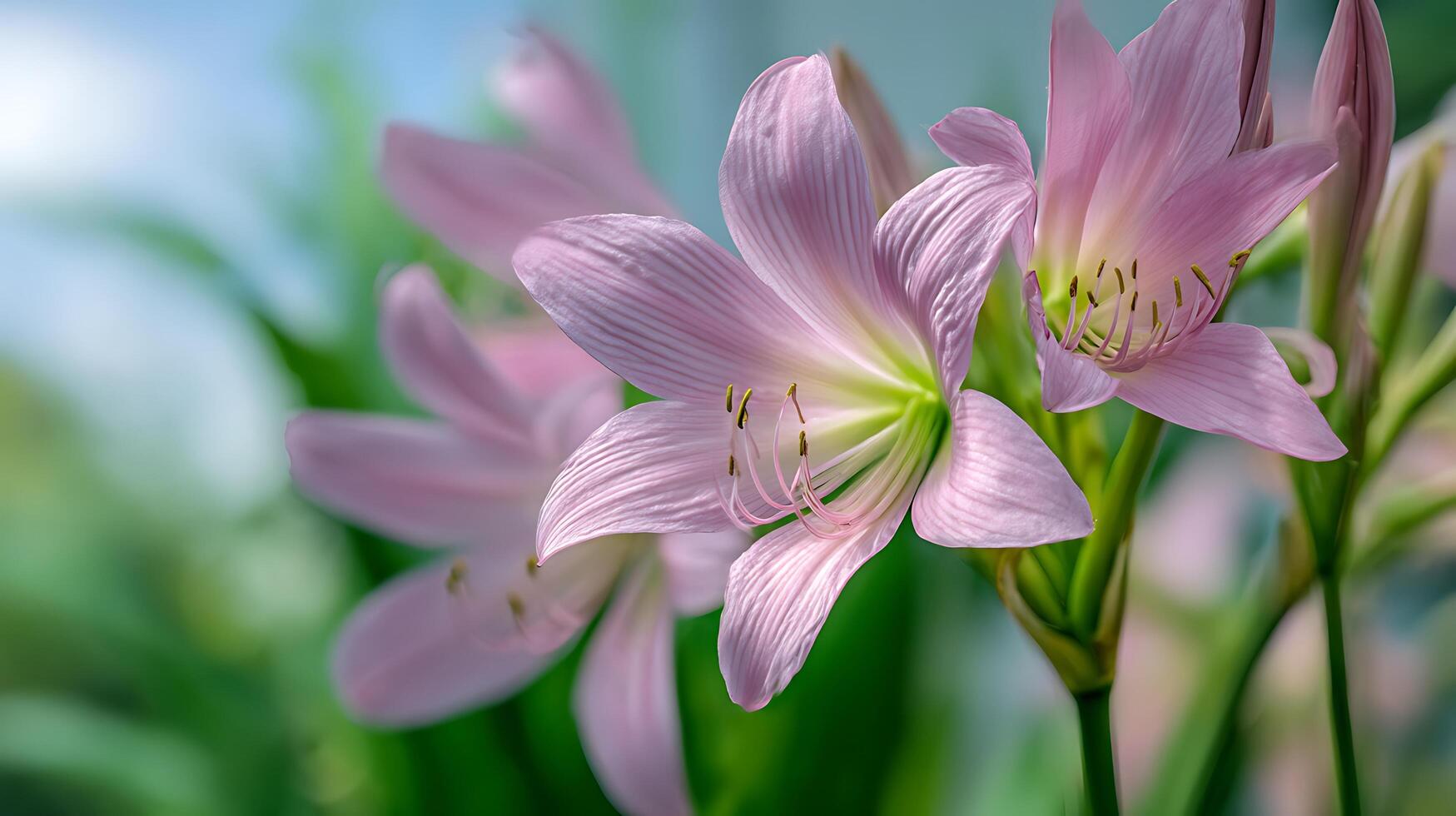 Sublime Flower Portrait Featuring Intricate Veining and Gradient Hues photo