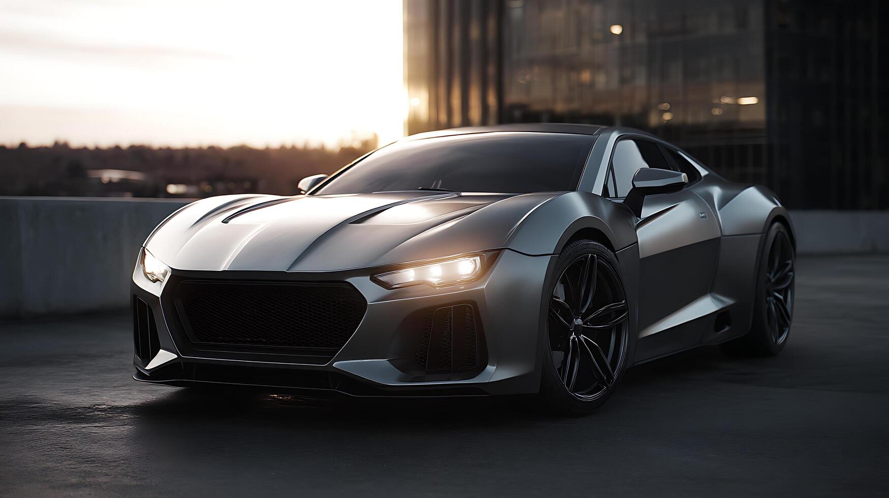 High-End Concept Car With Realistic Lighting and Textures photo