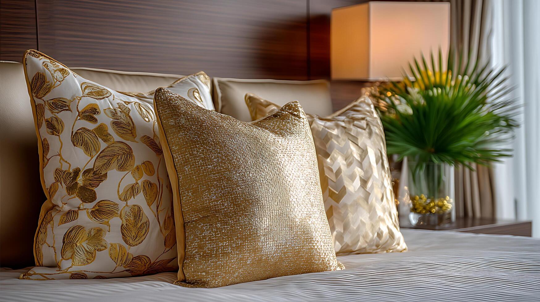 Modern Bedroom Design With Elegant Textures and Lighting Details photo