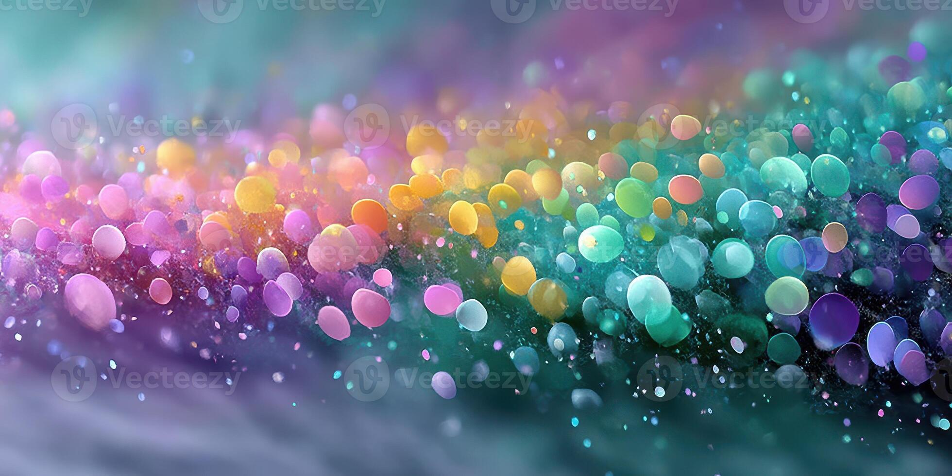 Colorful abstract background with vibrant circular patterns and soft gradients in a dreamy landscape photo