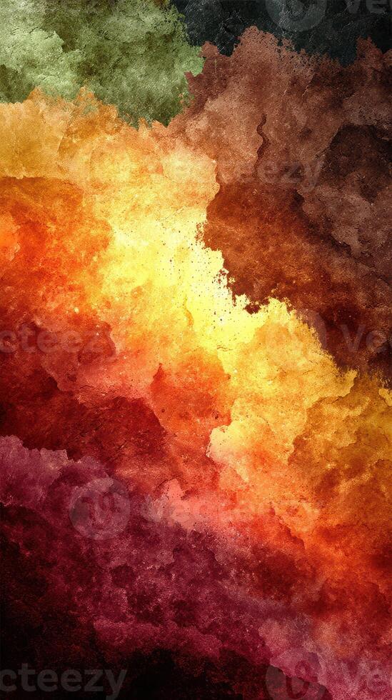 Vibrant abstract artwork blending warm colors in a dynamic, swirling pattern creating a sense of movement and depth in a creative composition photo