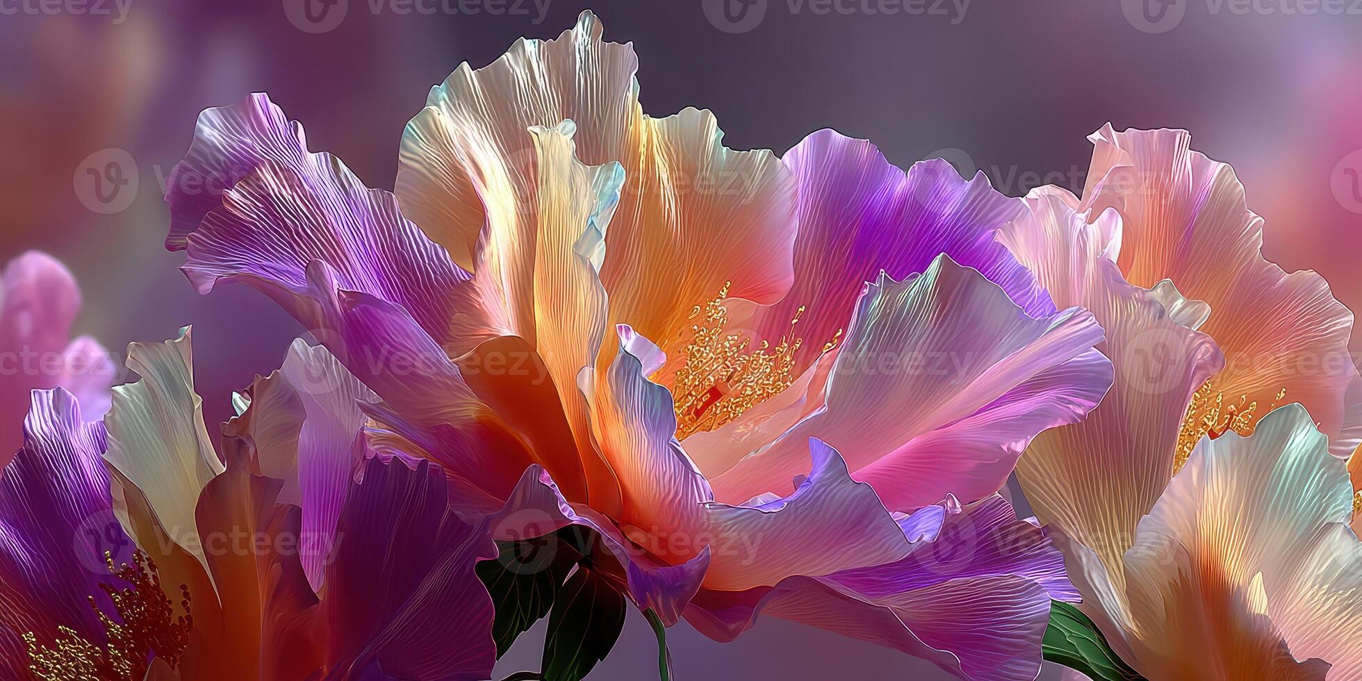 Vibrant blossoms create a stunning display of color in a garden filled with springtime beauty photo