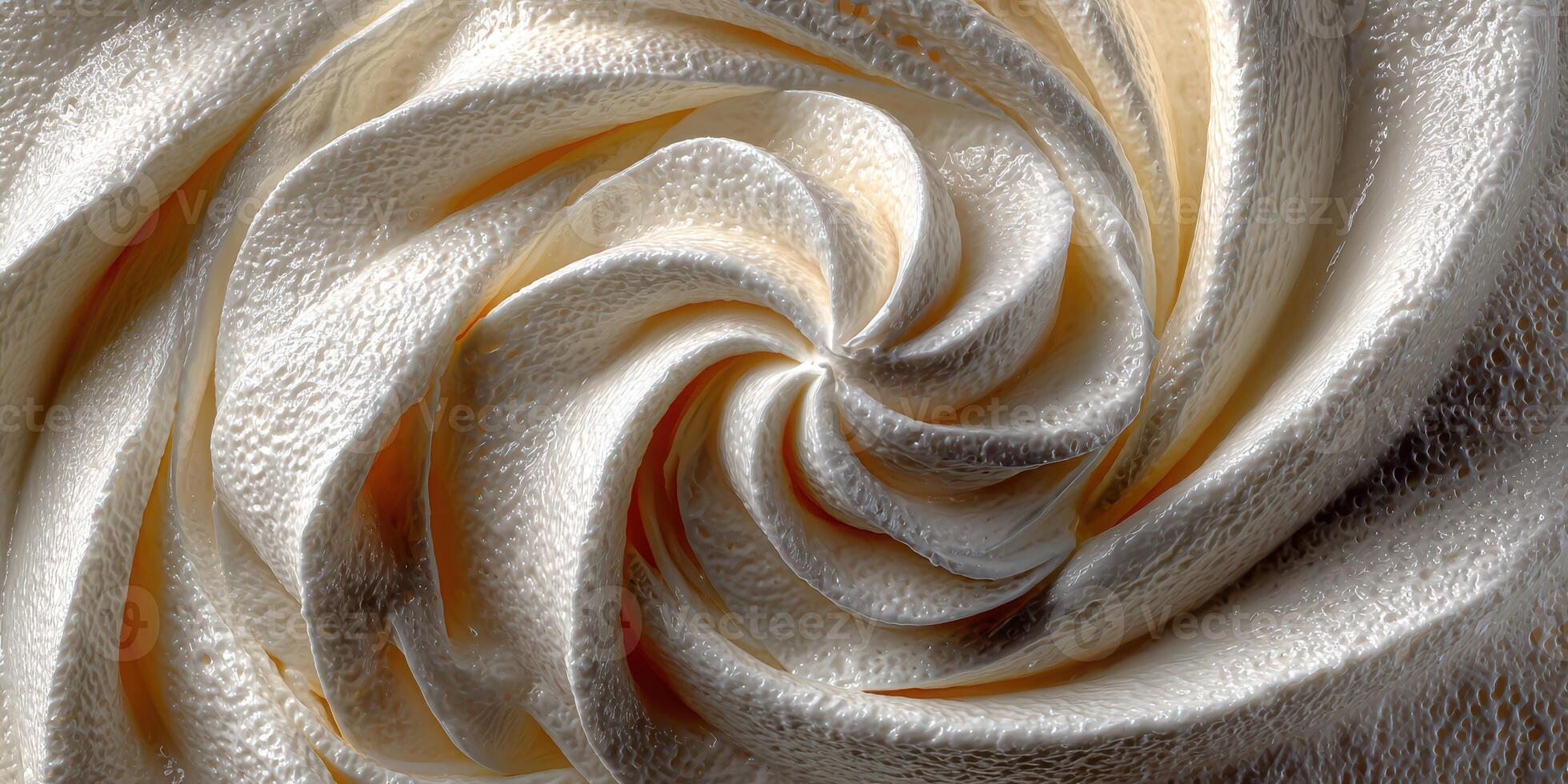 Swirled cream design showcasing intricate texture and detail in soft light photo