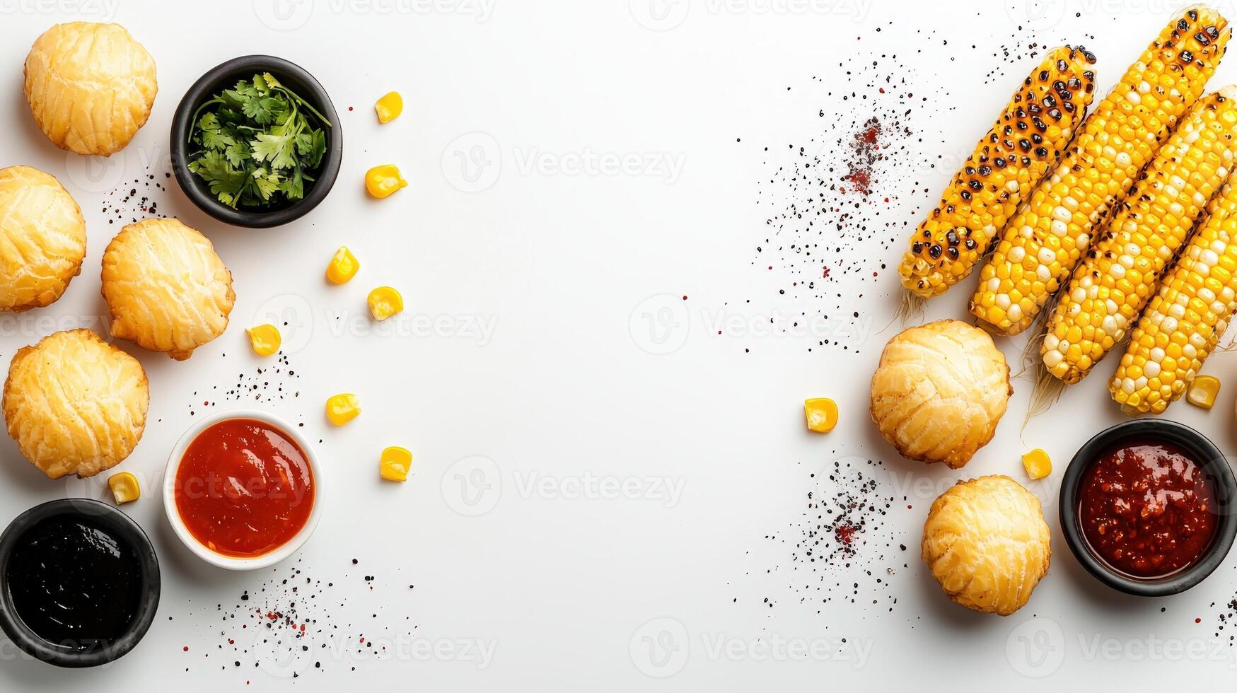 Corn on the cob, corn on the cob, corn on the cob, corn on the cob photo