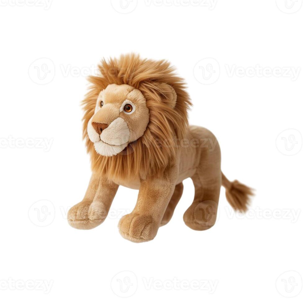 Minimalist Lion Doll, Versatile Graphic Design Asset on Clean White Background photo