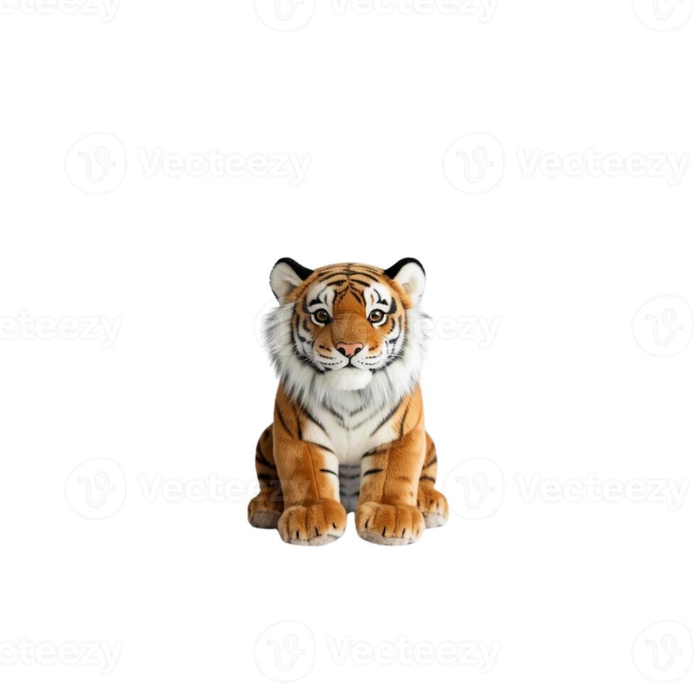 tiger doll with white background. this can be used as graphic design photo