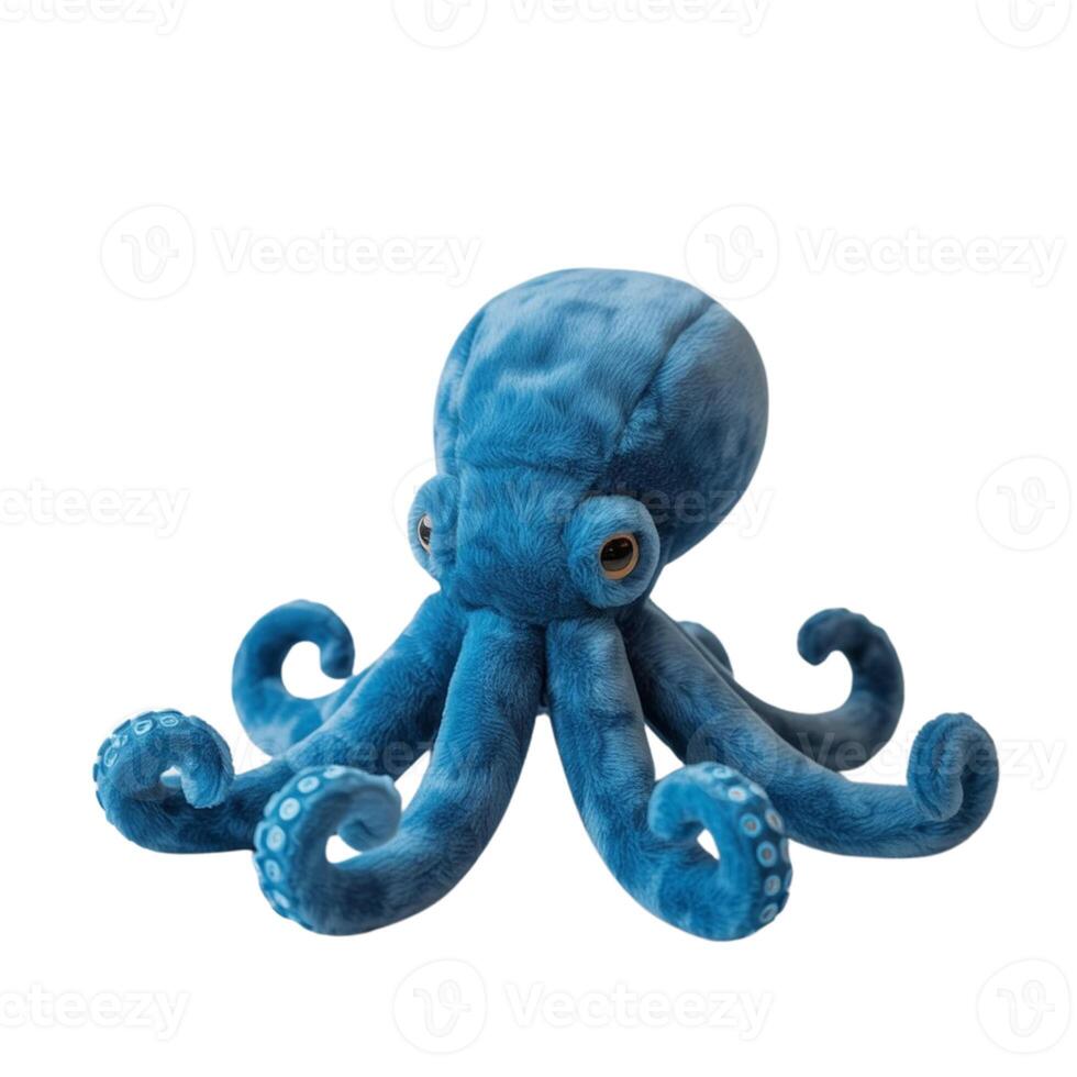 Whimsical Octopus Plush Doll, Ideal for Graphic Design Elements photo