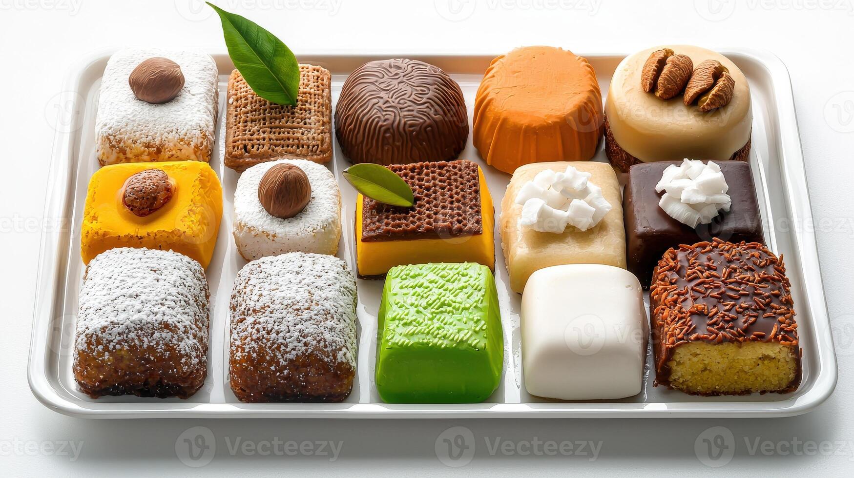A tray of assorted pastries photo