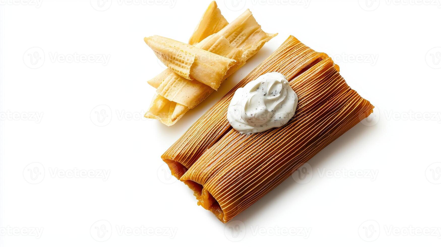 A mexican dish with cheese and sour cream photo