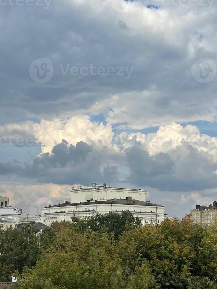 Beautiful clouds over the city, Kazan, Russia photo