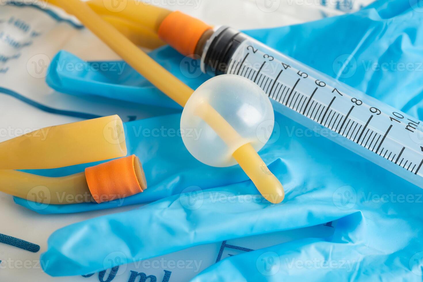 Foley catheter urine drainage bag urine photo