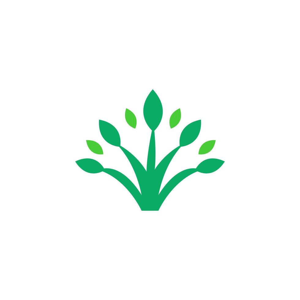 Tree Floral plant logo design vector