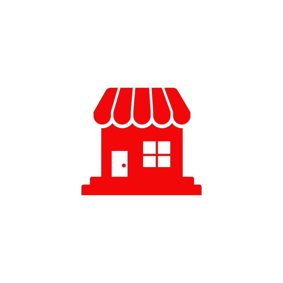 shop store booth logo design vector