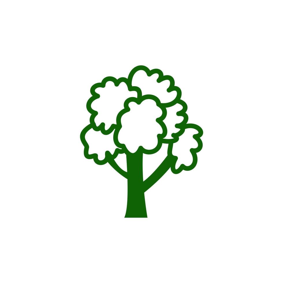 Tree forest plant logo vector