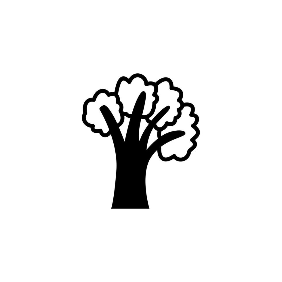Sign Tree forest plant logo design vector
