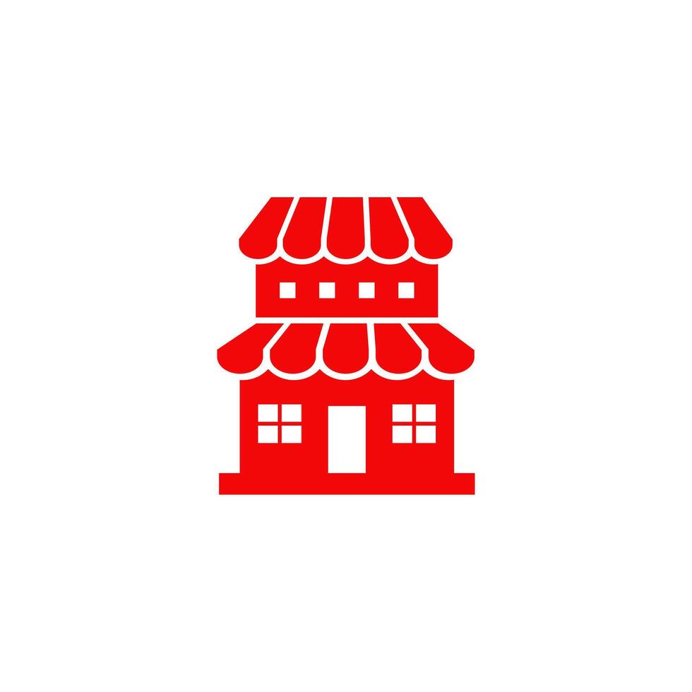 Booth shop store graphic design vector