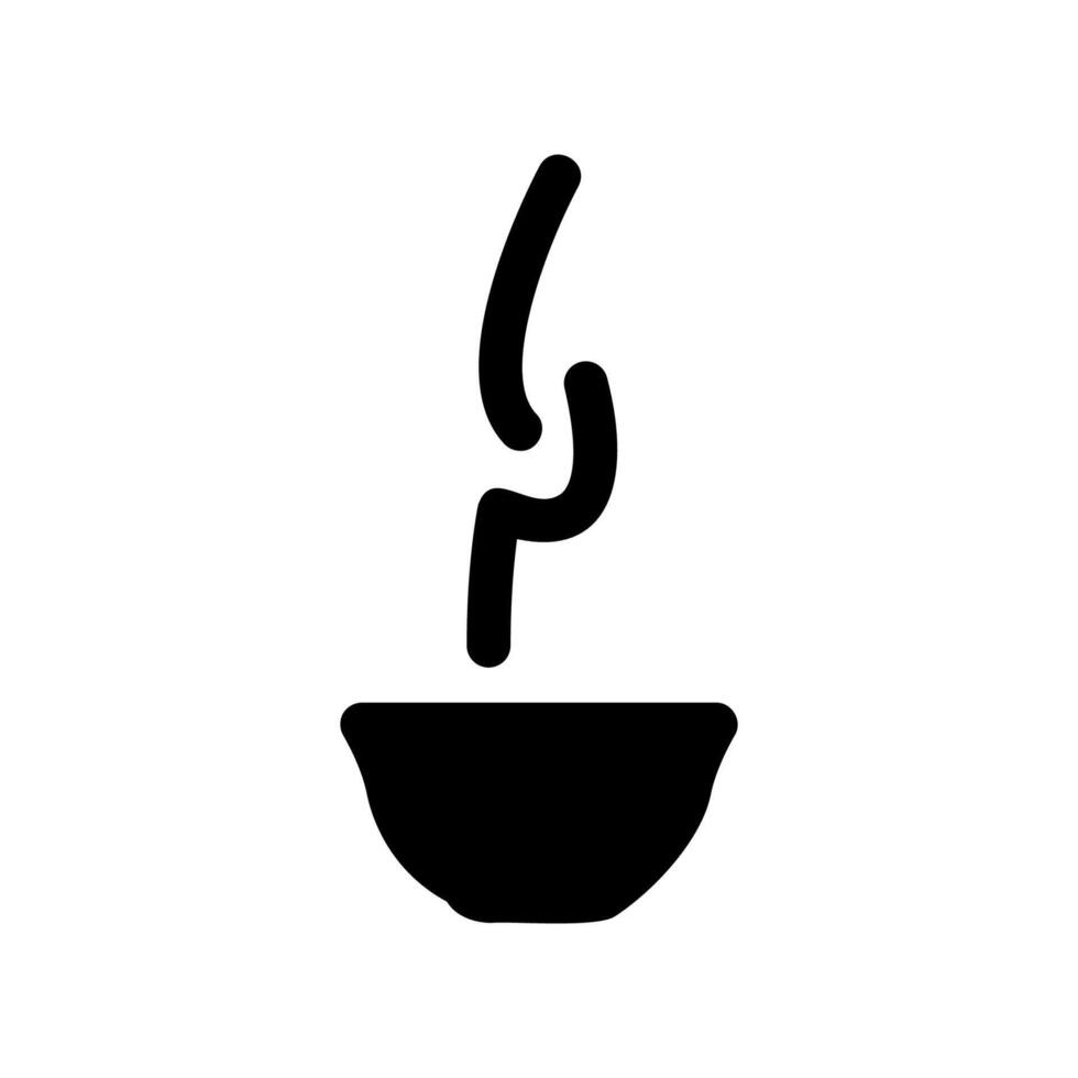 Delicate Tea Bowl with Hot Steam on a White Background vector