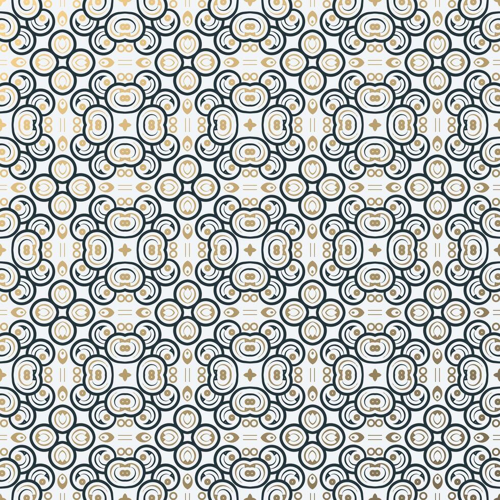 Abstract Geometric Ornamental Seamless Pattern Design vector