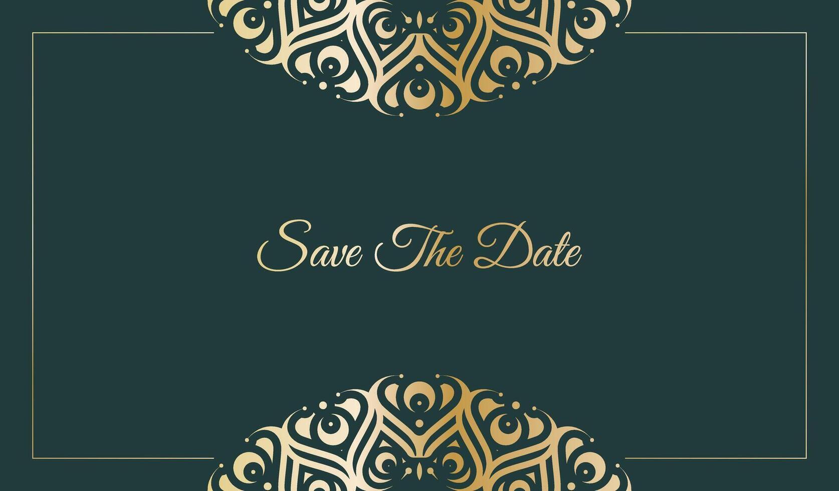 luxury retro invitation background style ornamental pattern. vector