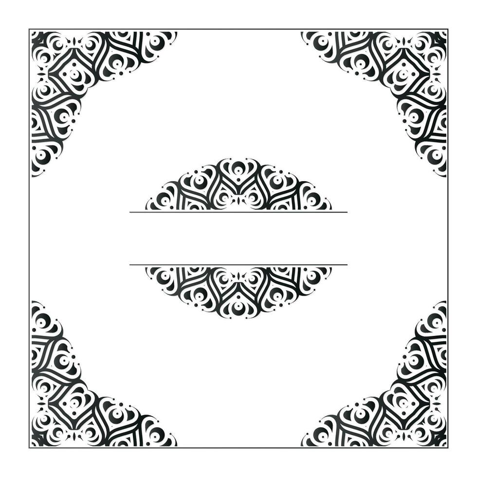 Elegant Ornament Frame Design template. vector
