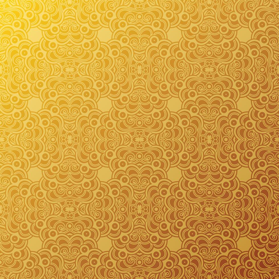 Golden Abstract Ornamental Pattern. vector
