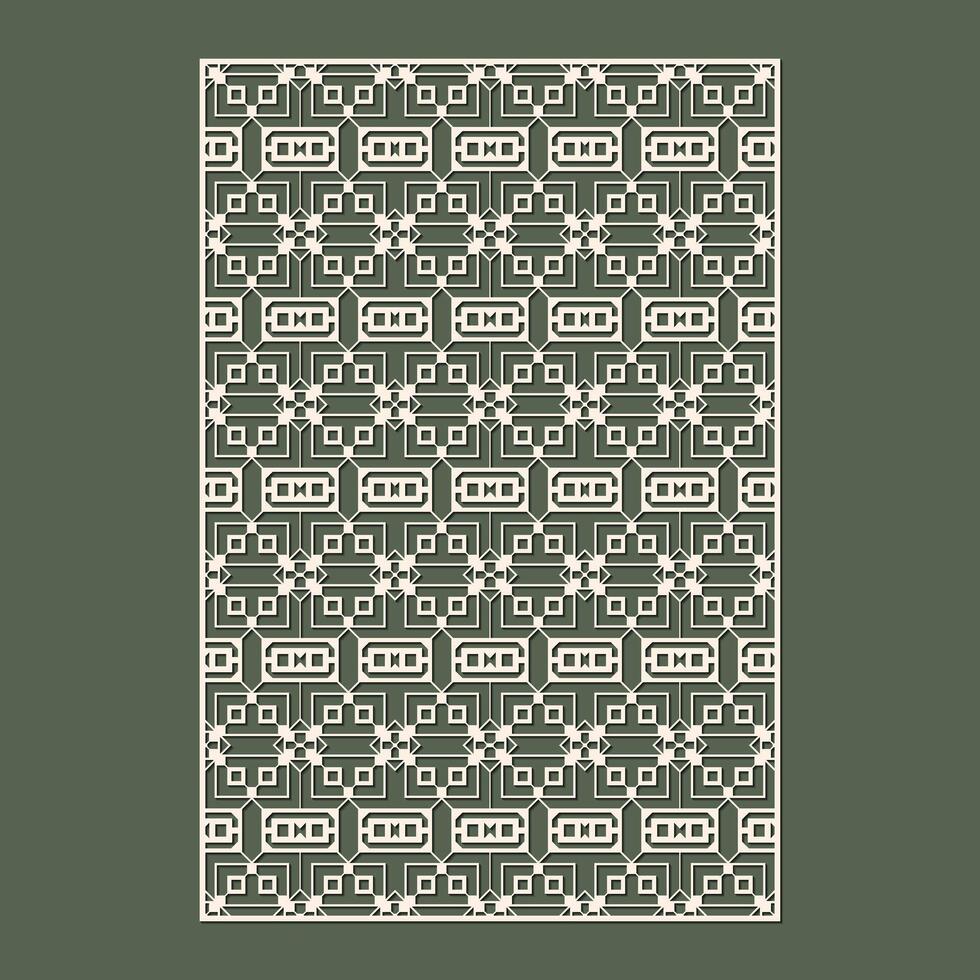 seamless die cut decorative pattern design. vector